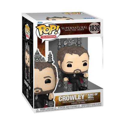 Funko Pop! vinyl figure packaging of Crowley King of Hell Throne from Supernatural