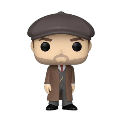 Funko Pop! vinyl figure of Supernatural Dean Winchester  wearing a brown cap and coat on a white background