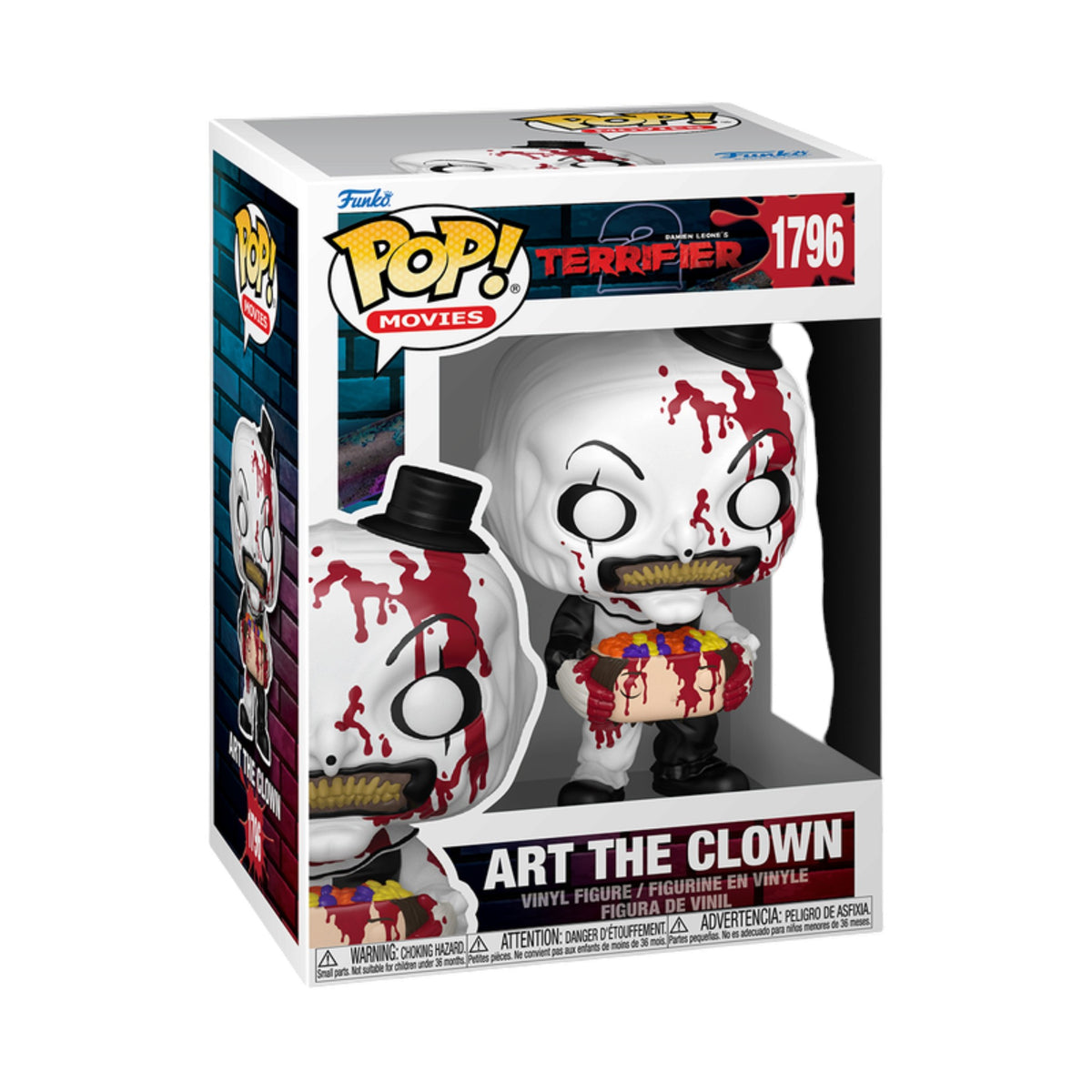 Funko Pop! Terrifier Art the Clown with Head #1796 Vinyl Figure
