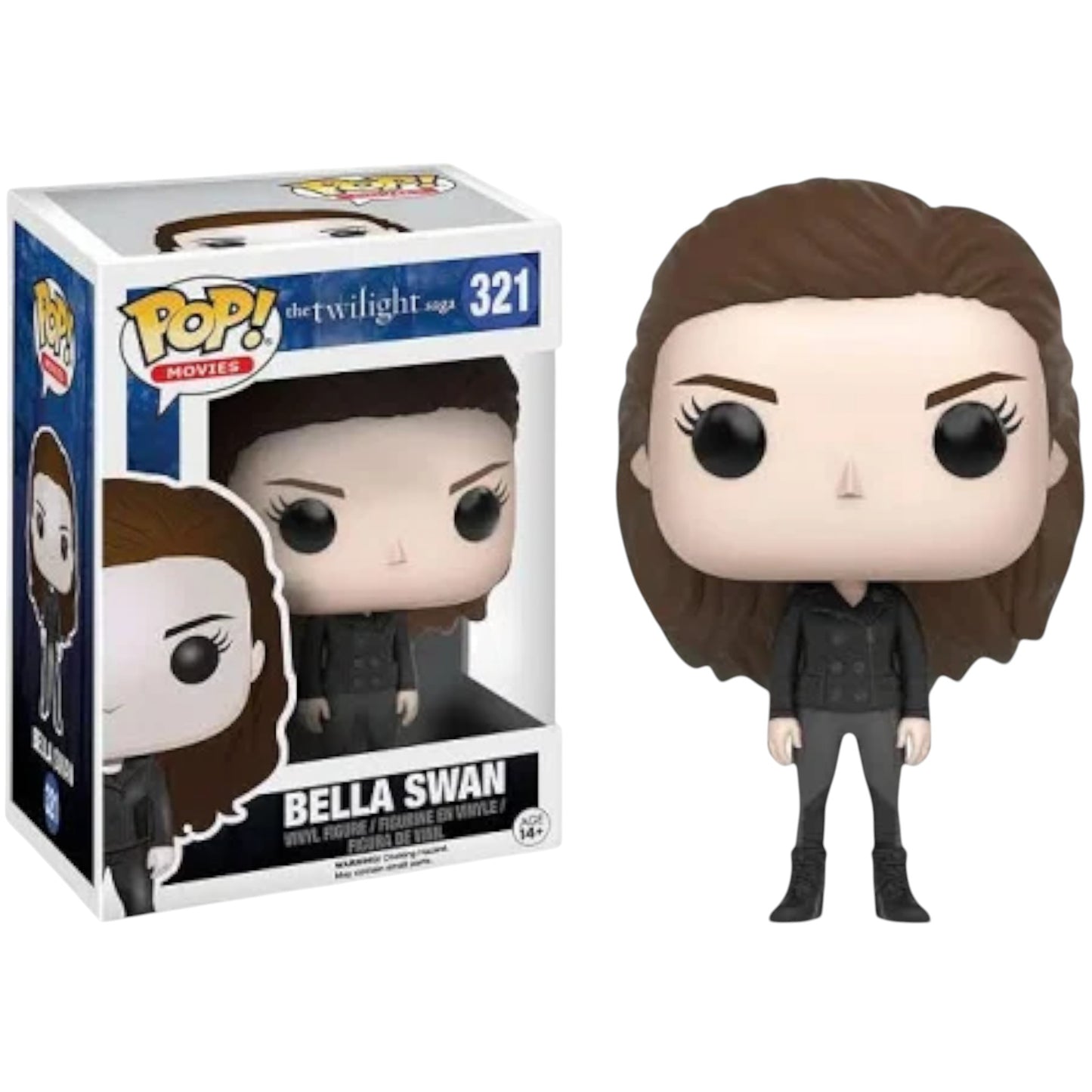 Funko Pop! vinyl figure of Bella Swan from 'The Twilight Saga' with packaging on a white background