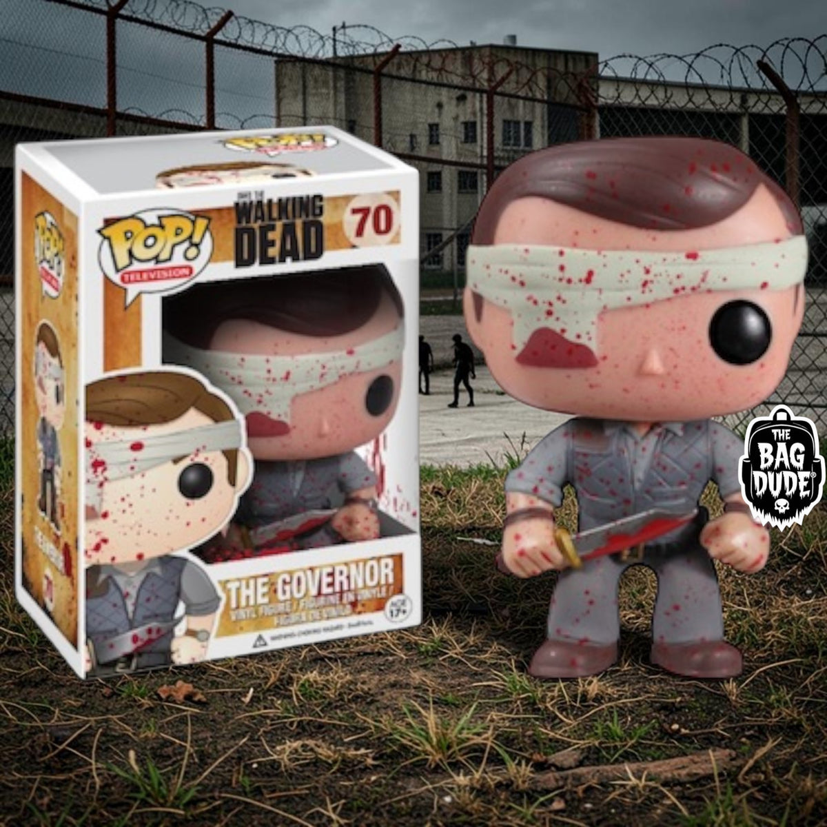 Funko Pop The Walking Dead The Governor #70 Bloody PX Previews Exclusive Vinyl Figure