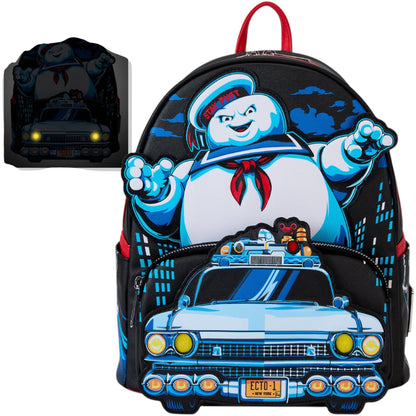 Loungefly New Ghostbusters Stay Puft Marshmallow Man Chase Mini-Backpack