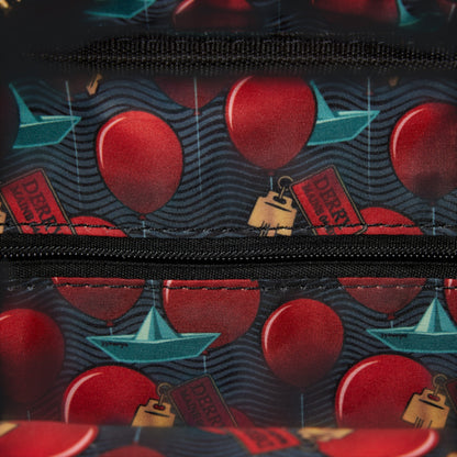 Loungefly Warner Bros IT Pennywise Crossbuddies Cosplay Crossbody Bag with Coin Bag