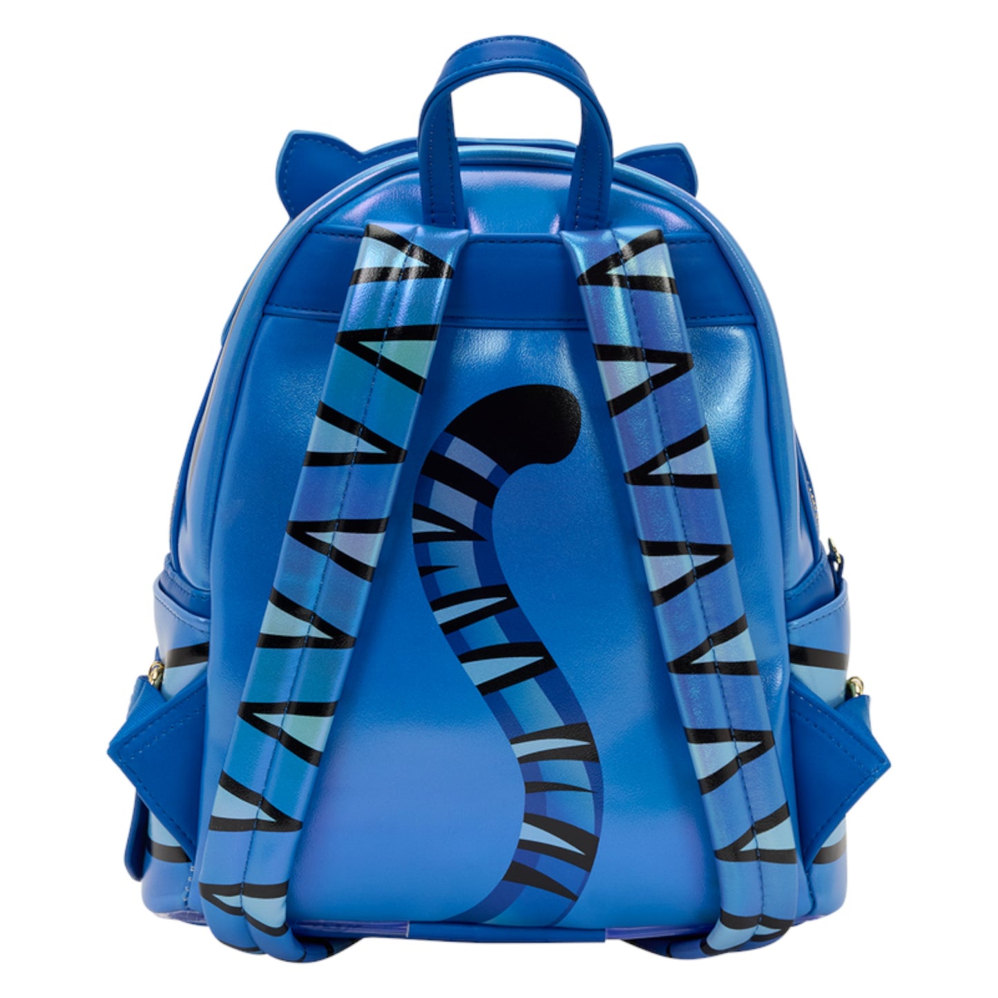 Blue KPop Demon Hunters Exclusive Derpy Cosplay Light-Up Glow Mini Backpack with tiger design on a white background