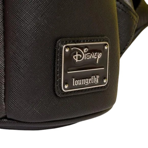 Black bag with Disney and Loungefly logos on a white background