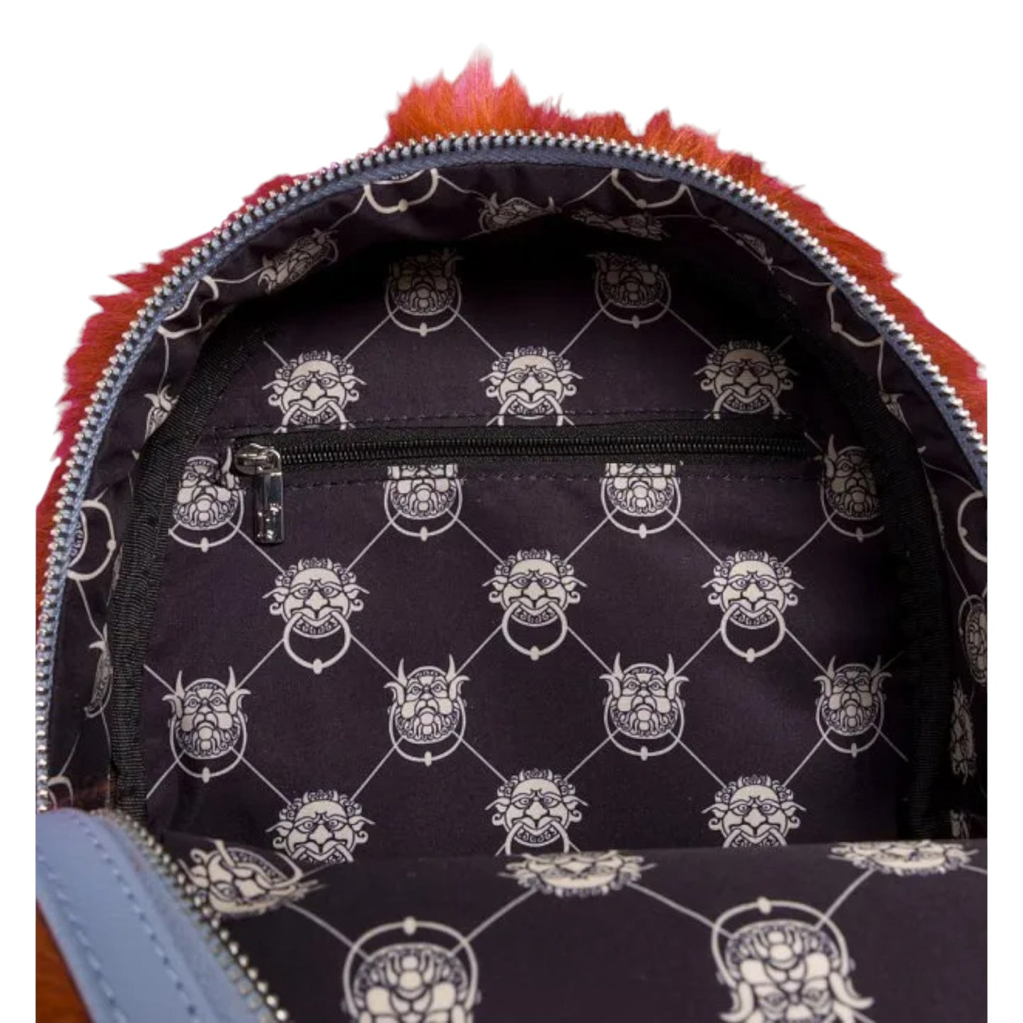 Loungefly Labyrinth Ludo Cosplay Mini Backpack labyrinth pattern on a white background