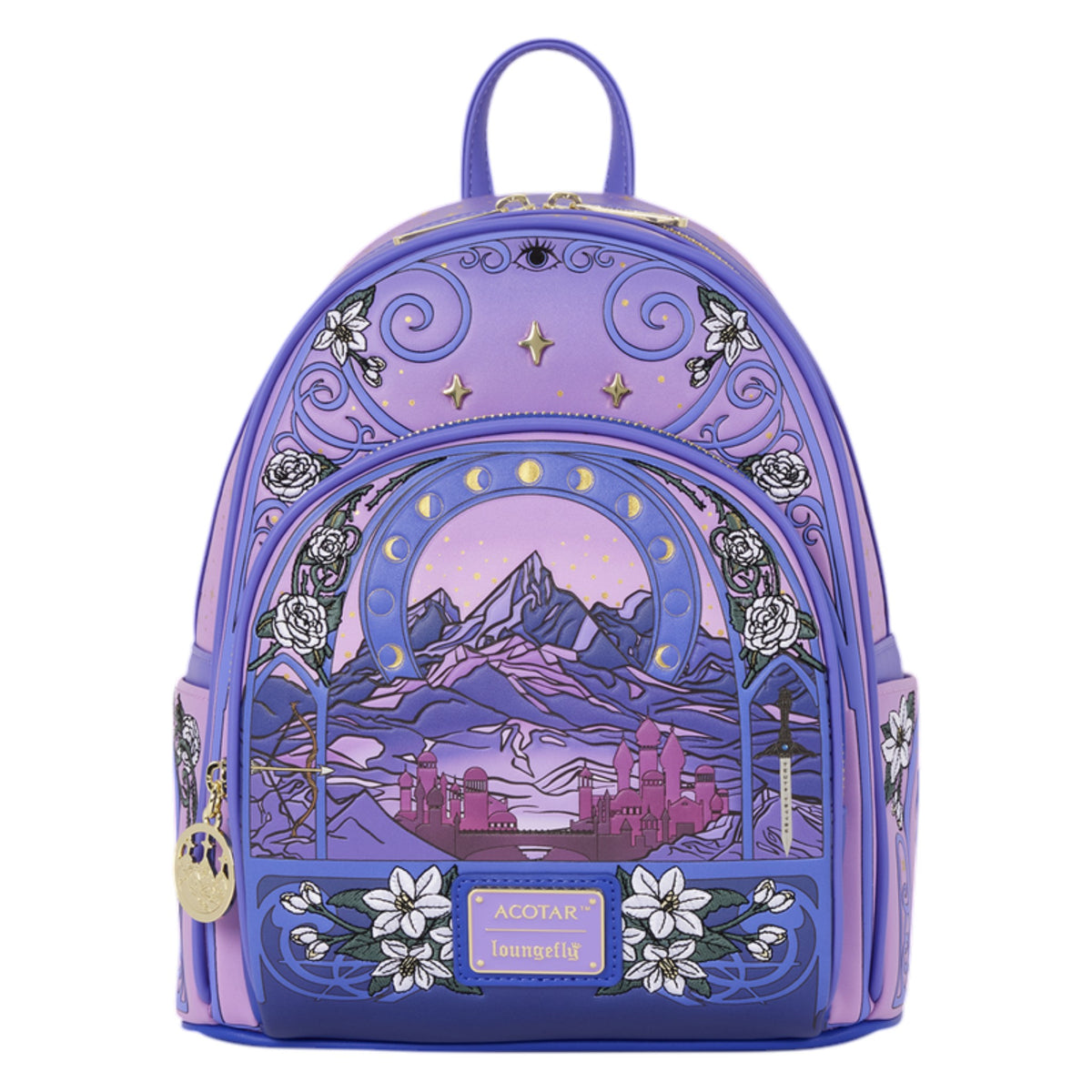 Loungefly New A Court of Thorns and Roses Ramiel Mountain Jasmine Scented Mini Backpack