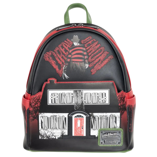 A Nightmare on Elm Street Freddy Mini Backpack with Freddy Krueger design on a white background