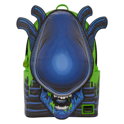 Backpack with Alien Xenomorph design on a white background