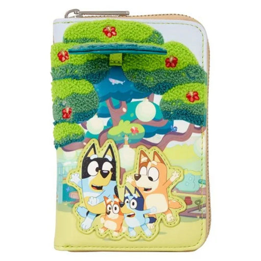 Loungefly New Bluey Backyard Zip Around Wallet