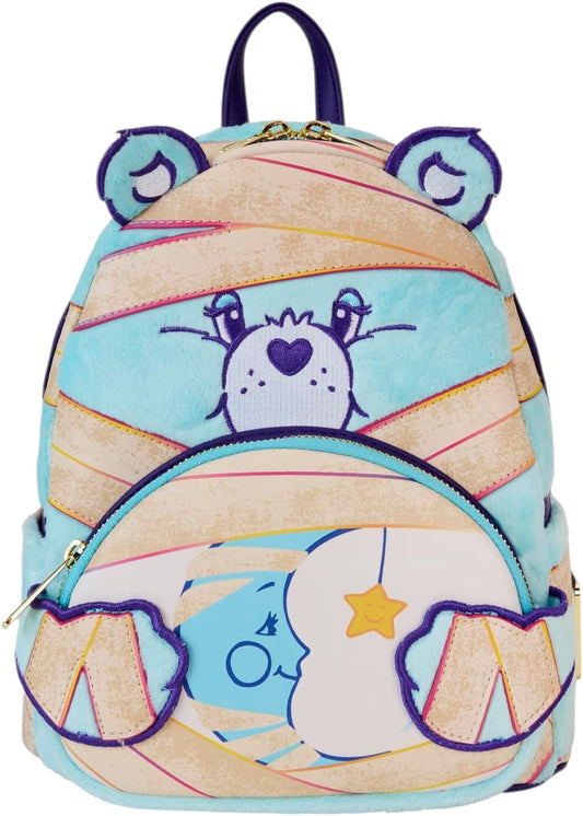 Care Bears x Universal Monsters Bedtime Bear Mummy Mini Backpack with Care Bear character wrapped as a mummy on a white background