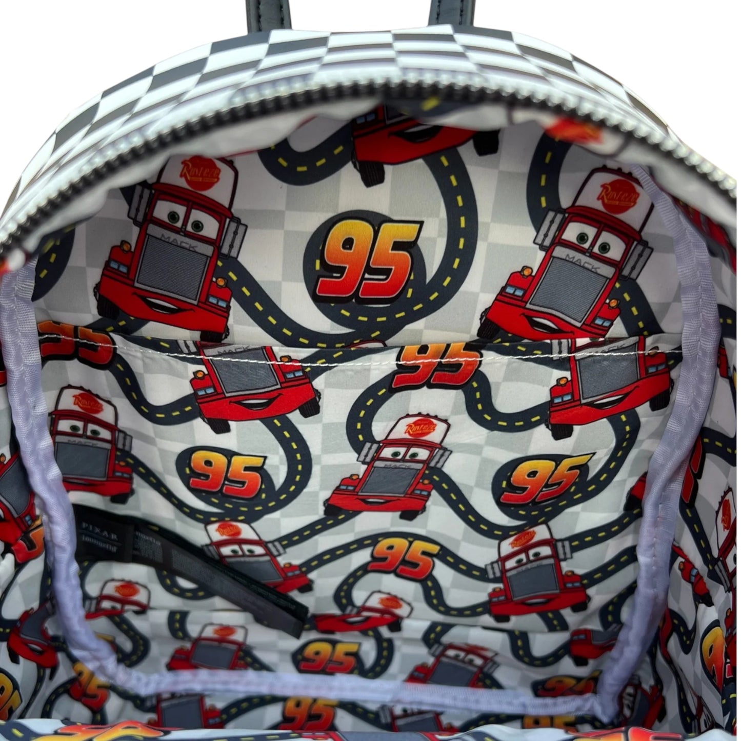 Loungefly Disney Pixar Cars Mack Cosplay Glow in the Dark Mini Backpack