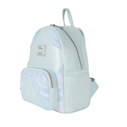Light blue Cinderella Mini Backpack  with a visible brand label on a white background