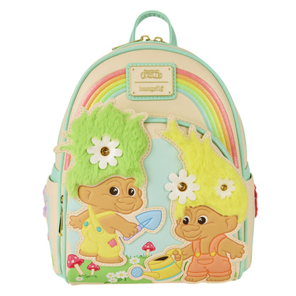 Loungefly New Classic Good Luck Trolls Plush Glitter Mini Backpack