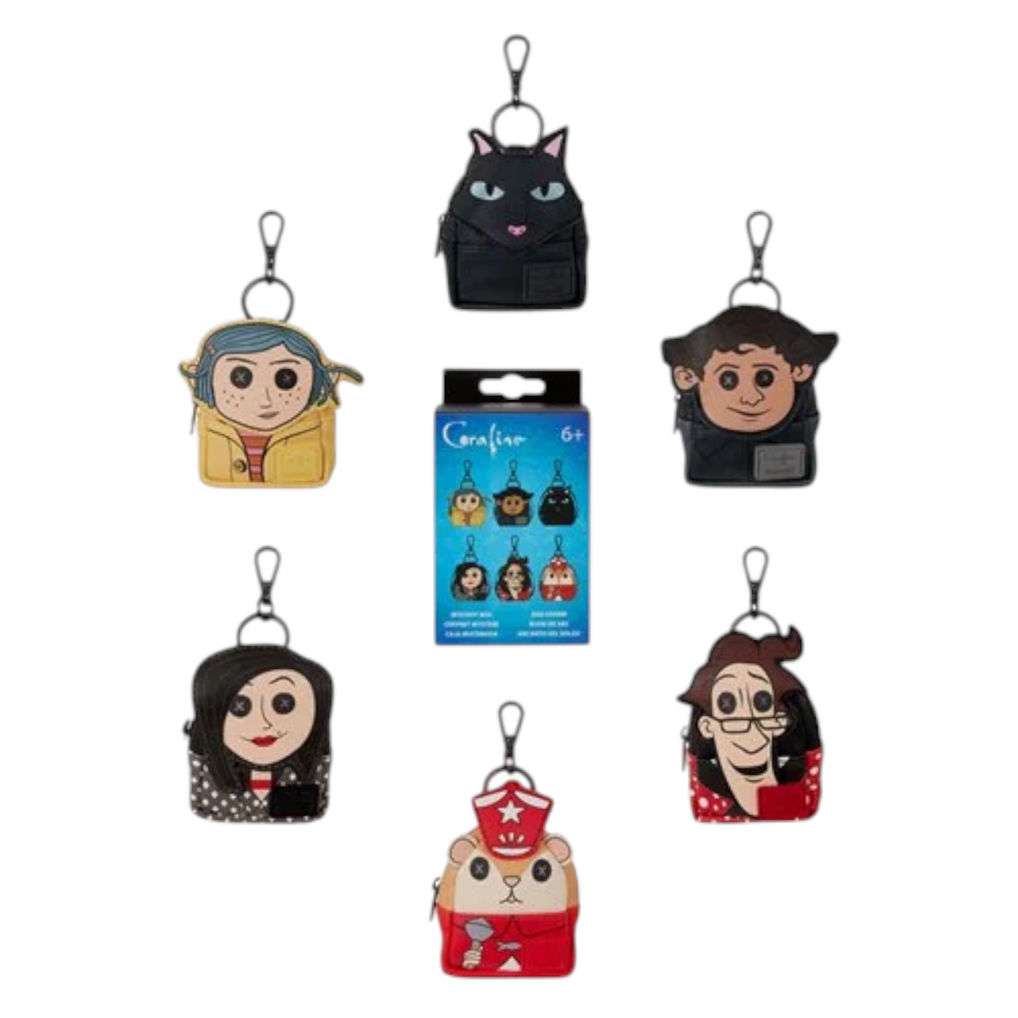 Loungefly New Coraline Character Mini Backpack Mystery Box Bag Charm