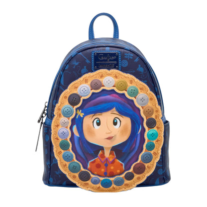 Loungefly New Coraline Portal Button Frame Lenticular Mini Backpack
