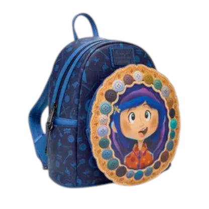 Loungefly New Coraline Portal Button Frame Lenticular Mini Backpack
