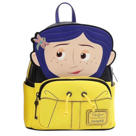 Loungefly New Coraline Raincoat Cosplay Mini Backpack