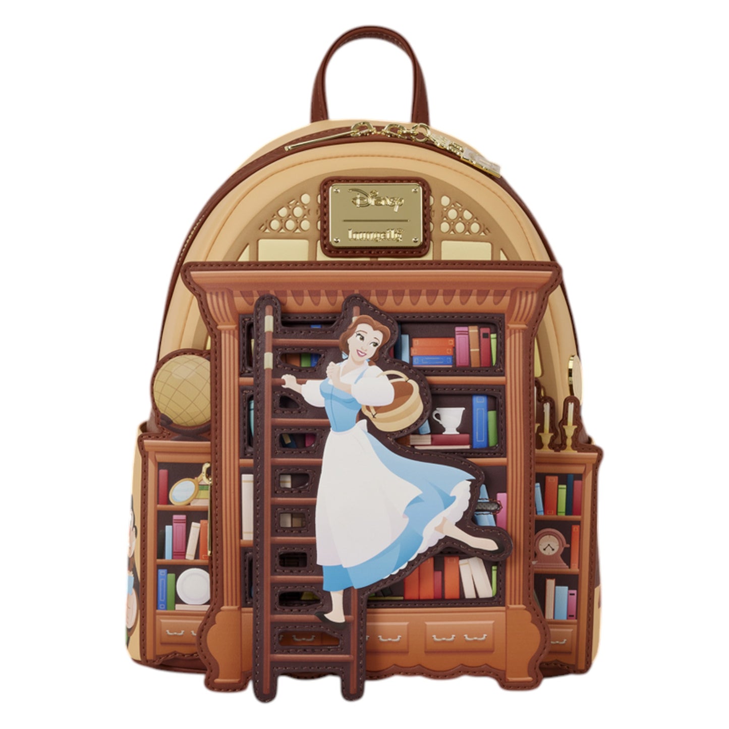 Loungefly Vault D23 Exclusive Beauty and the Beast Belle Book Shop Mini Backpack