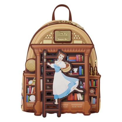 Loungefly Vault D23 Exclusive Beauty and the Beast Belle Book Shop Mini Backpack