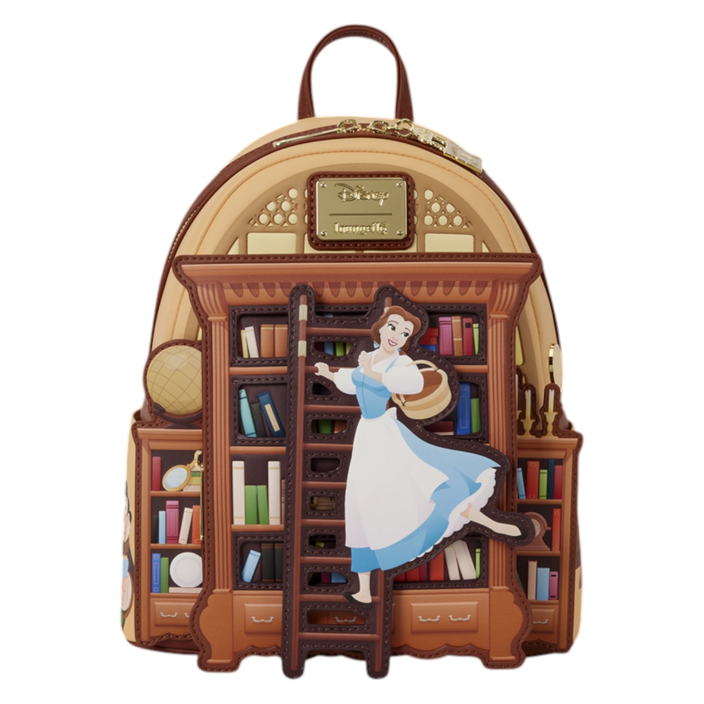 Loungefly Vault D23 Exclusive Beauty and the Beast Belle Book Shop Mini Backpack