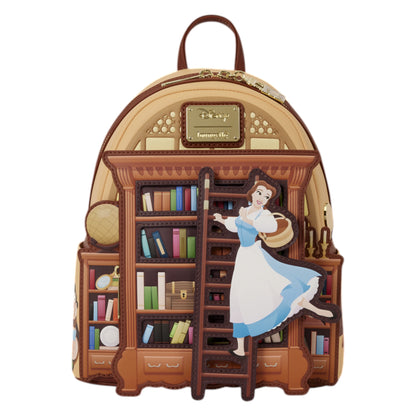 Loungefly Vault D23 Exclusive Beauty and the Beast Belle Book Shop Mini Backpack