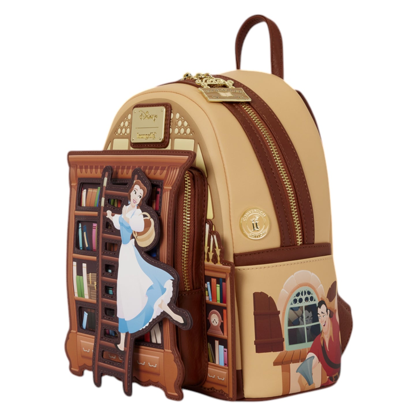 Loungefly Vault D23 Exclusive Beauty and the Beast Belle Book Shop Mini Backpack