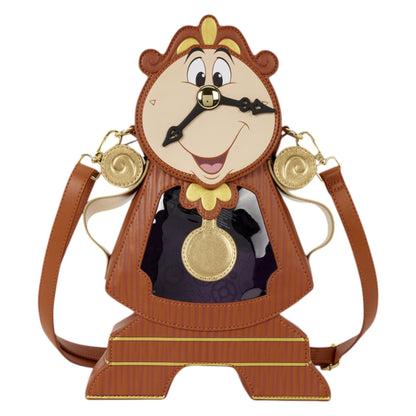 Loungefly Vault D23 Exclusive Beauty and the Beast Cogsworth Figural Crossbody Bag
