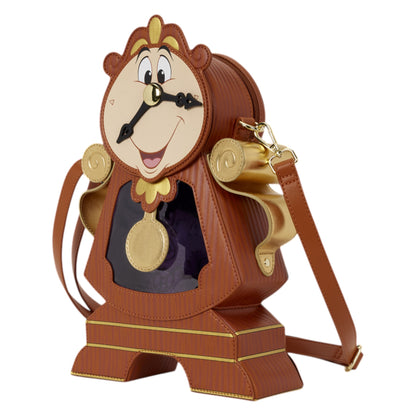 Loungefly Vault D23 Exclusive Beauty and the Beast Cogsworth Figural Crossbody Bag