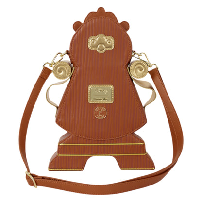 Loungefly Vault D23 Exclusive Beauty and the Beast Cogsworth Figural Crossbody Bag