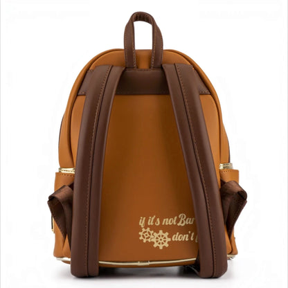 Loungefly Vault LACC 2021 Disney Beauty And The Beast Cogsworth Cosplay Mini Backpack & Wallet Set