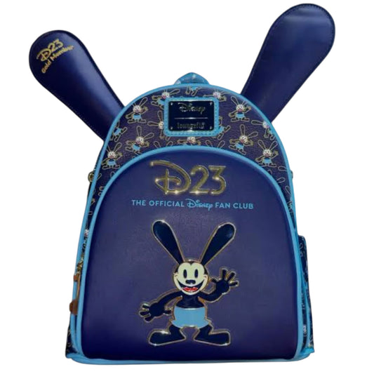 Loungefly Vault D23 Gold Member 2026 Disney Oswald Lucky Rabbit Mini Backpack & Ears