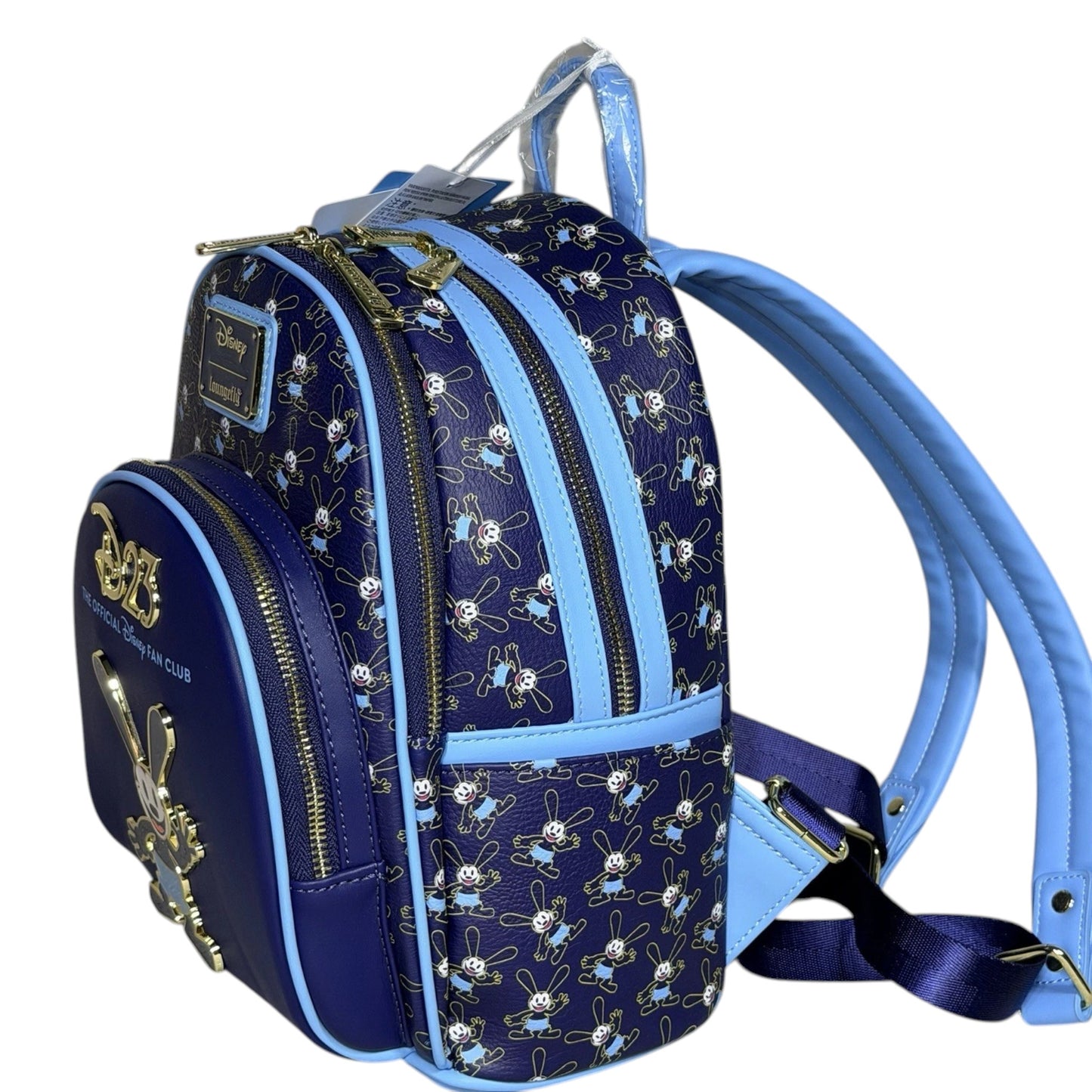 Loungefly Vault D23 Gold Member 2026 Disney Oswald Lucky Rabbit Mini Backpack & Ears