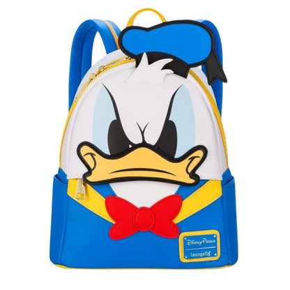 Backpack with Donald Duck Color Changing character face on a white background