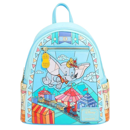 Loungefly Vault Disney Dumbo Stained Glass Portrait Mini Backpack