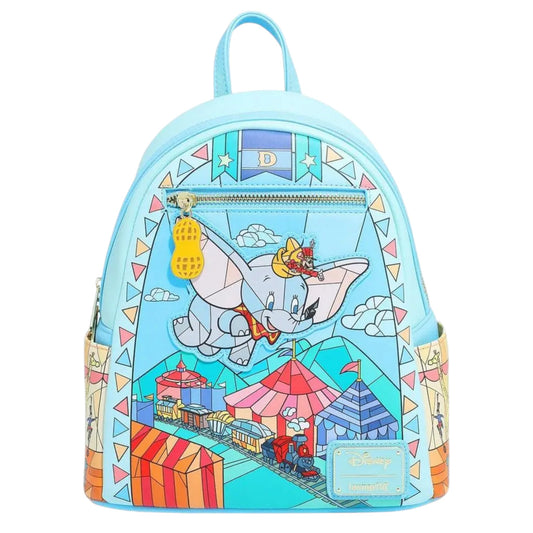 Loungefly Vault Disney Dumbo Stained Glass Portrait Mini Backpack