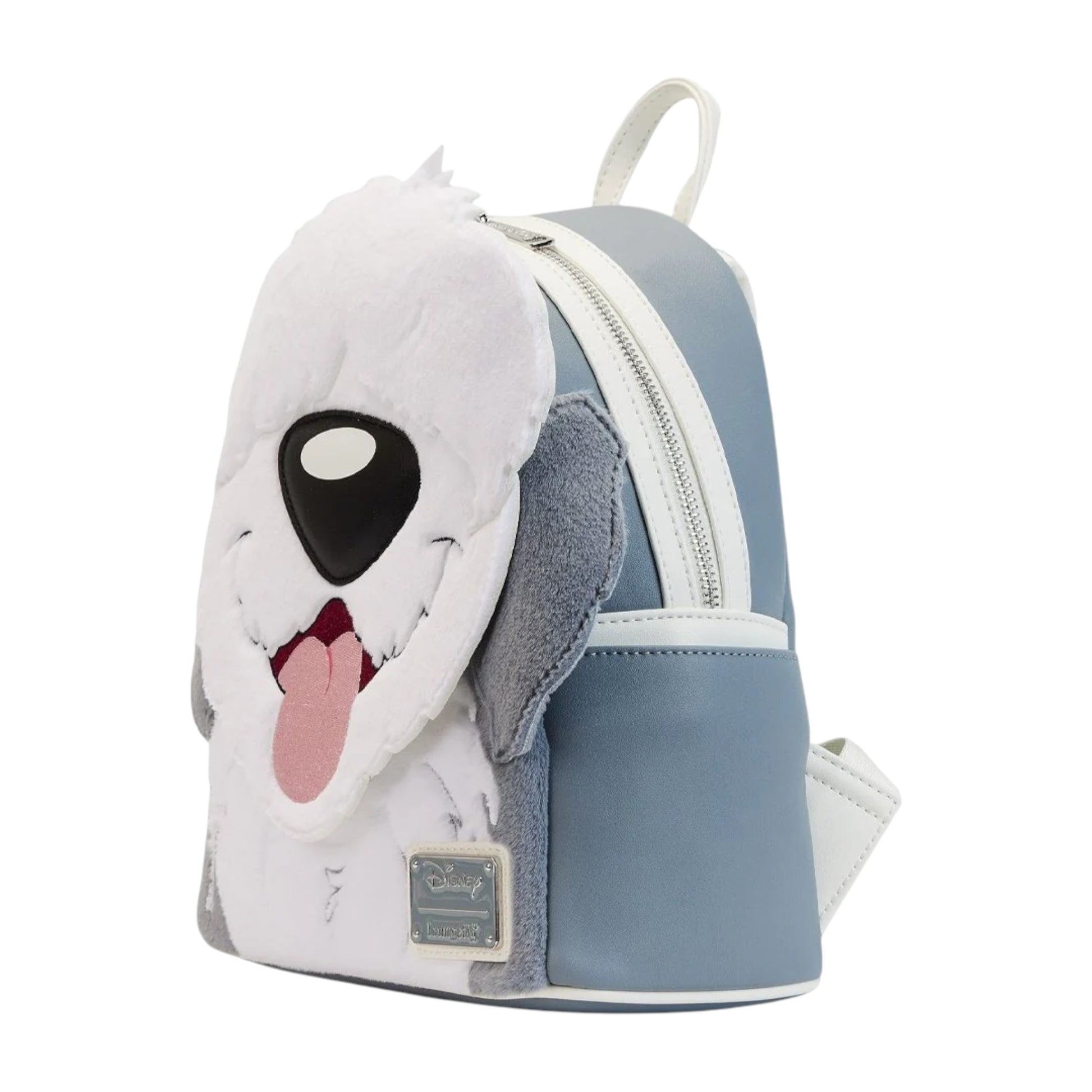 Backpack with Little Mermaid Max character face on a white background