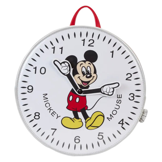 Loungefly Vault Disney Mickey Mouse Vintage Watch Figural Mini Backpack & Wallet Set