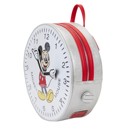 Loungefly Vault Disney Mickey Mouse Vintage Watch Figural Mini Backpack & Wallet Set