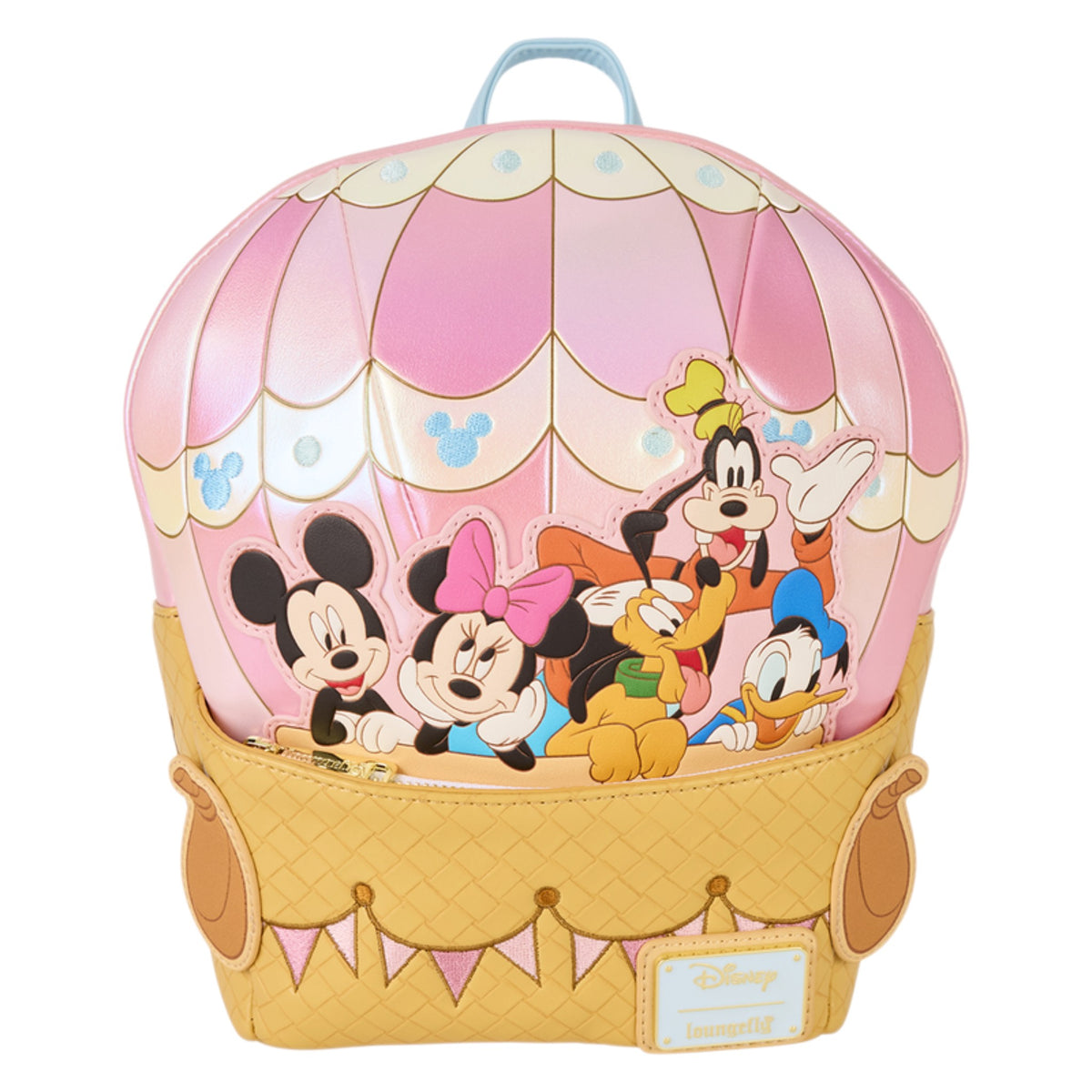 Loungefly New Disney Mickey & Friends Figural Hot Air Balloon Mini Backpack
