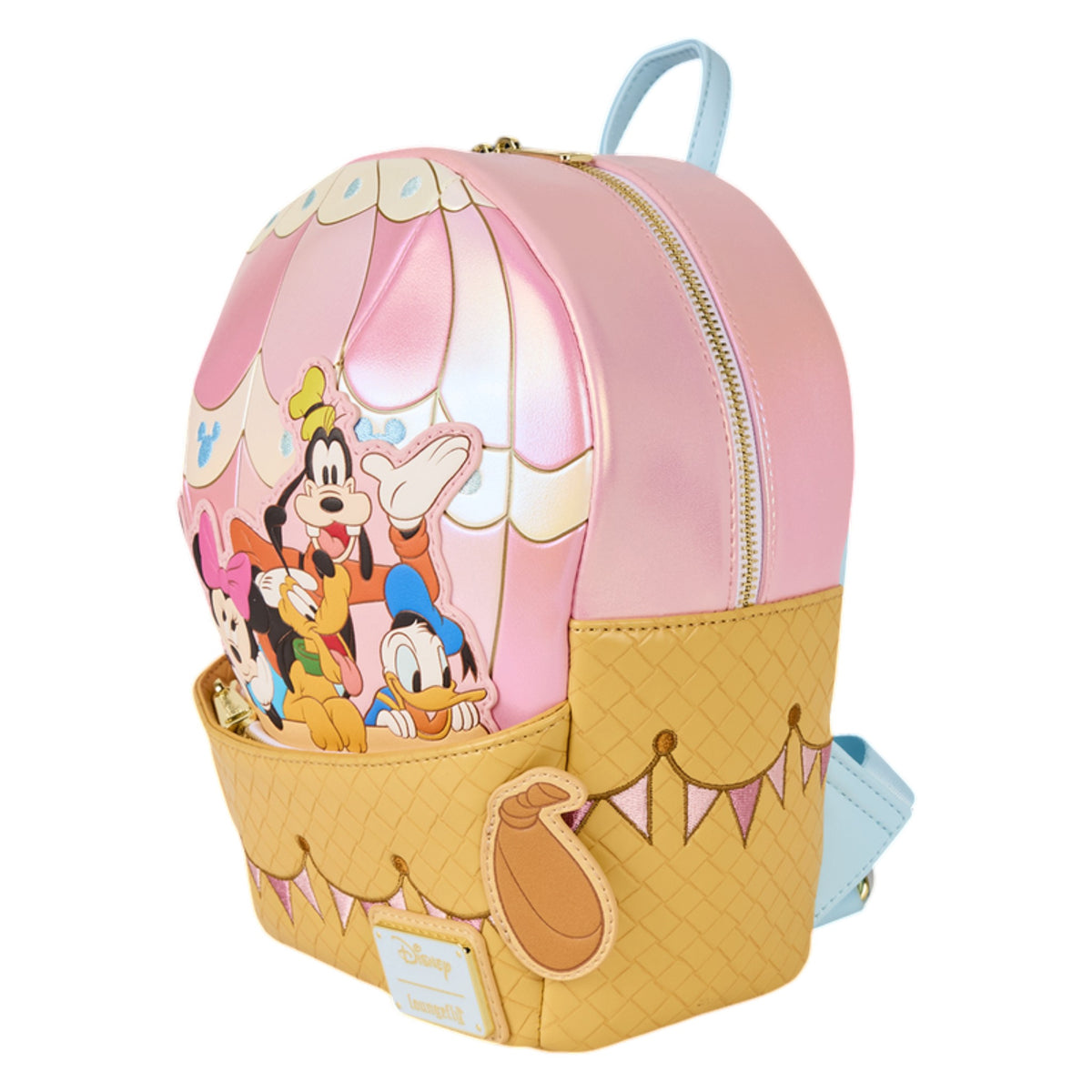 Loungefly New Disney Mickey & Friends Figural Hot Air Balloon Mini Backpack