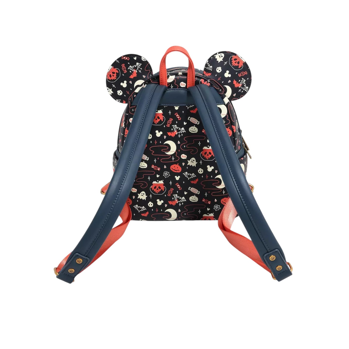 Loungefly Vault Disney Mickey & Minnie Halloween Ears Glow-in-the-Dark Mini Backpack & Wallet Set