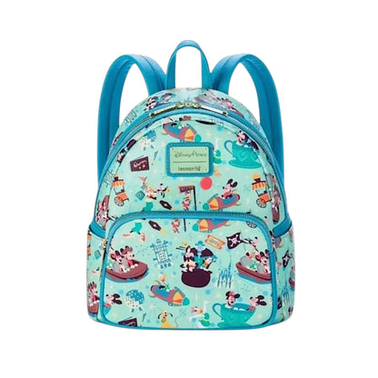 Backpack with Mickey and Friends Play in the Park character design on a white background