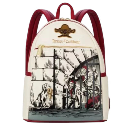 Loungefly Vault Disney Parks Pirates of the Caribbean Jail Scene Mini Backpack