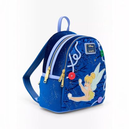 Loungefly Vault Disney Peter Pan Tinker Bell Buttons Light-Up Mini Backpack & Wallet Set