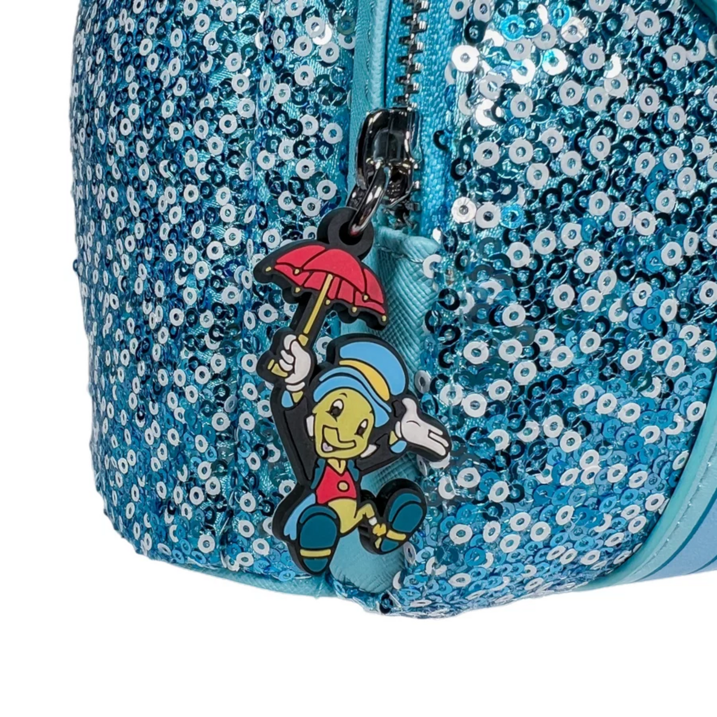 Loungefly Vault Disney Pinocchio Blue Fairy Sequin Mini Backpack
