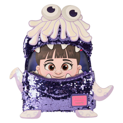 Loungefly Disney Pixar Monsters Inc. Boo Costume Sequin Mini Backpack