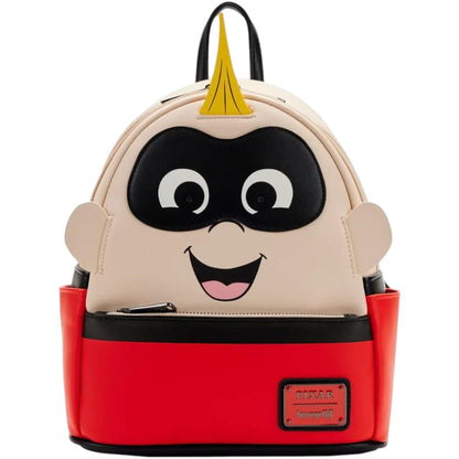 Jack-Jack Light-Up Cosplay Mini Backpack with a red base and beige top.