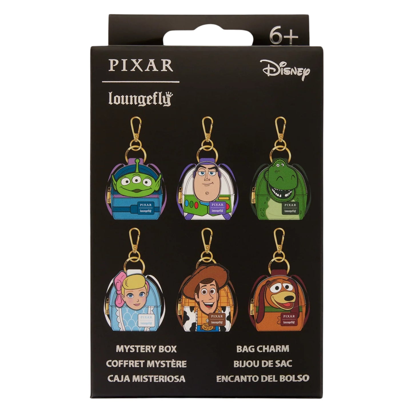 Loungefly Vault Disney Pixar Toy Story Rex Cosplay Mini Backpack, Wallet & Bag Charm Set