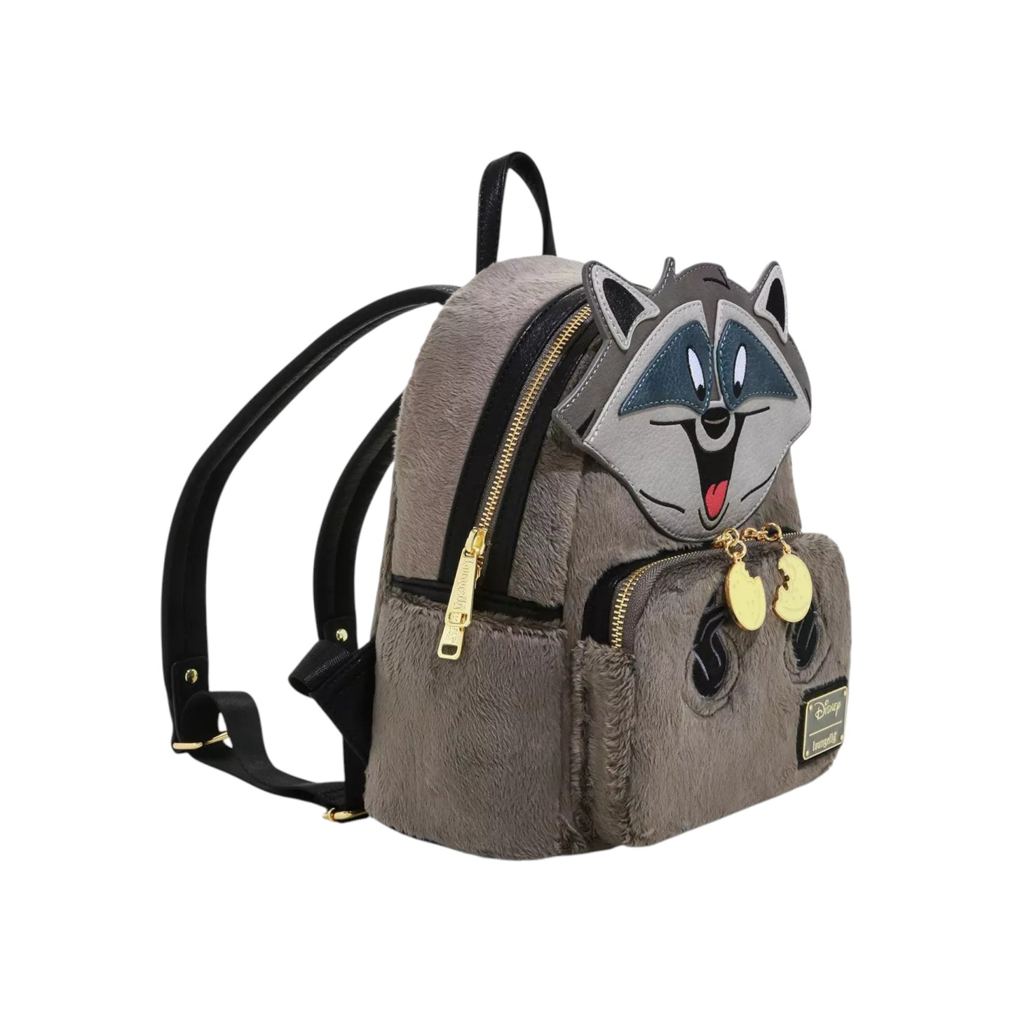 Backpack with a Pocahontas Meeko character face on a white background
